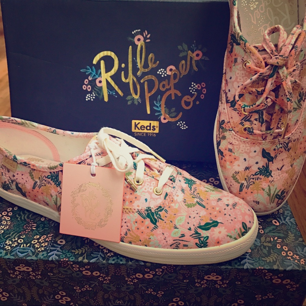 Keds x Rifle Paper Co. Champion Meadow Pink